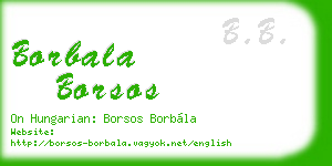 borbala borsos business card